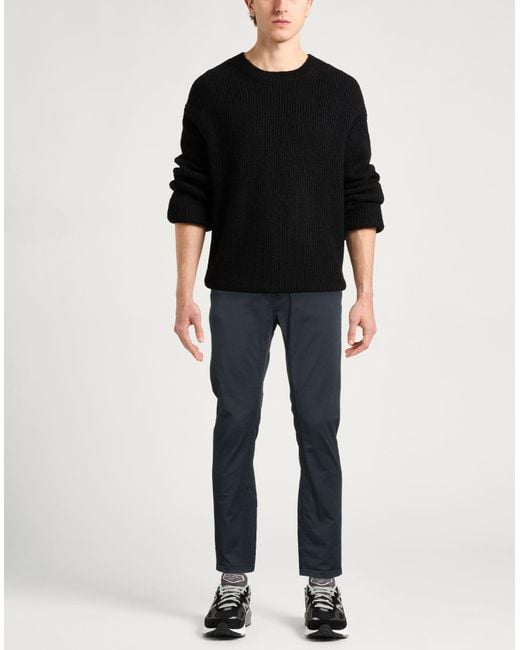 Daniele Alessandrini Blue Midnight Pants Cotton, Elastane for men