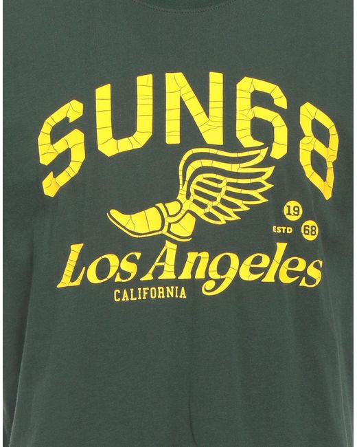 Sun 68 Green T-shirt for men