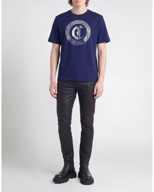 Just Cavalli Blue T-Shirts for men