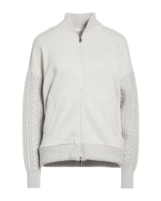 Eleventy White Light Cardigan Wool, Lyocell, Cotton, Polyamide, Synthetic Fibers