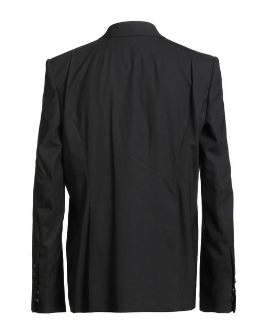 Rick Owens Black Blazer Virgin Wool, Elastane for men