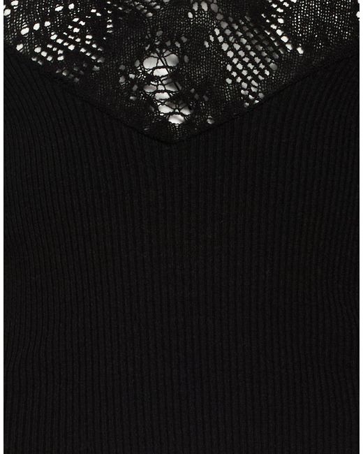 Roberto Cavalli Black Top Virgin Wool, Polyester