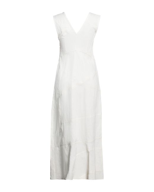 Robe longue Jil Sander en coloris White