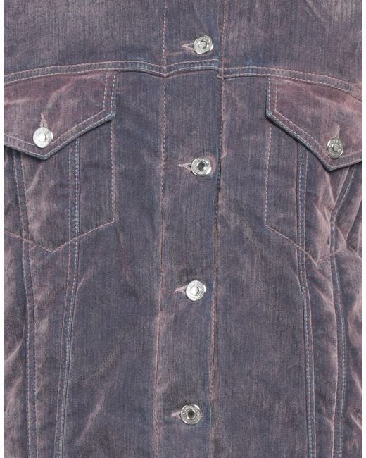 MSGM Blue Denim Outerwear