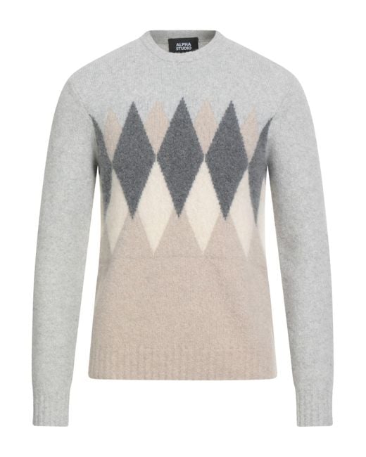 Pullover Alpha Studio de hombre de color Gray