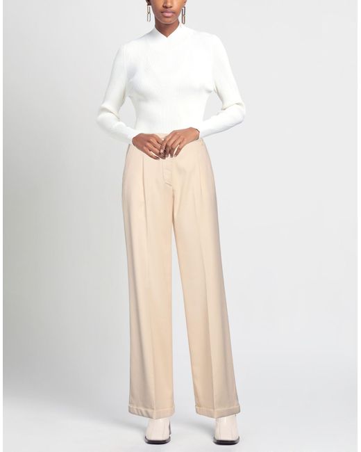 Jacob Cohen Natural Pants Cotton, Viscose, Virgin Wool, Polyester