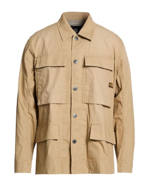 G-Star Natural Sand Jacket Cotton, Recycled Cotton for men