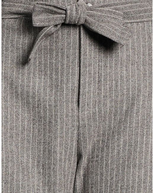 Xandres Gray Pants Wool, Polyester, Viscose, Polyamide, Elastane