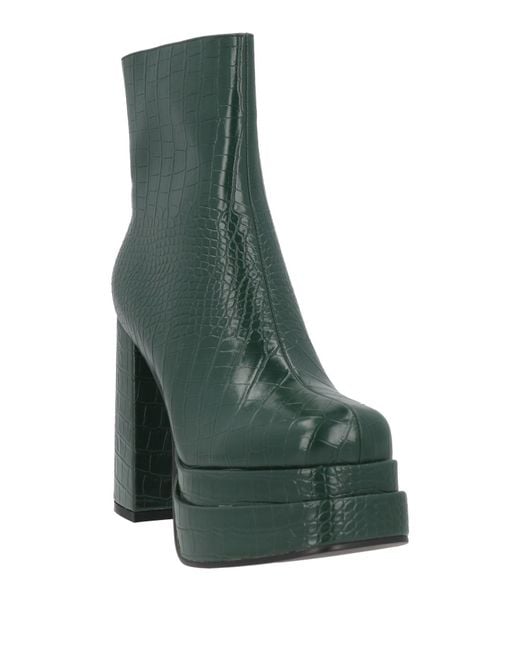 Exe' Green Ankle Boots