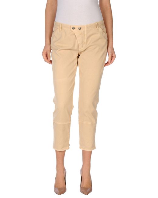 Ermanno Scervino Natural Pants Cotton, Elastane