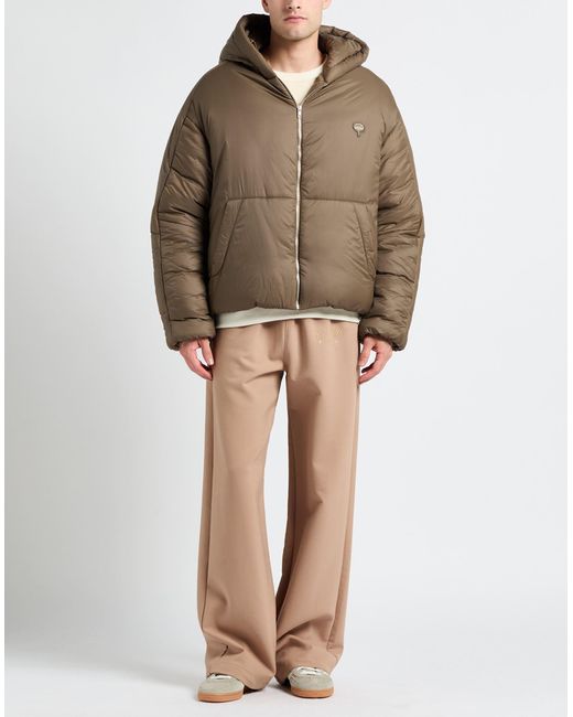 Mordecai Brown Khaki Puffer Polyamide for men