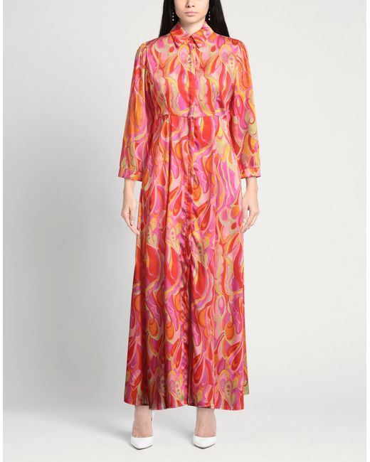 Rebel Queen Red Maxi Dress Polyester