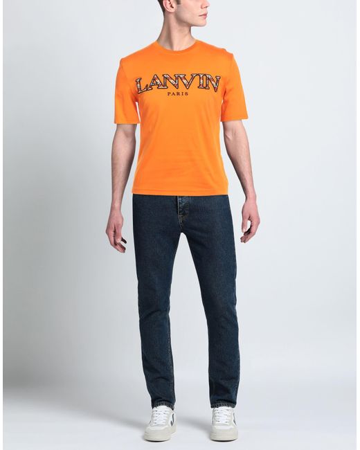 Lanvin Orange T-shirt for men