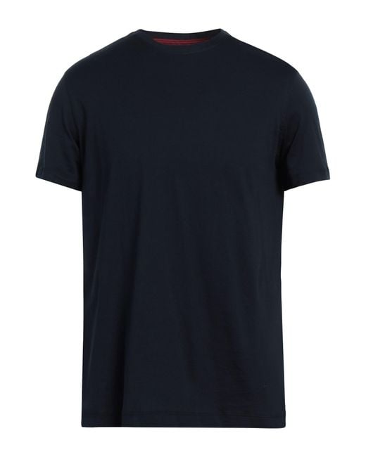 Isaia Black T-shirt for men