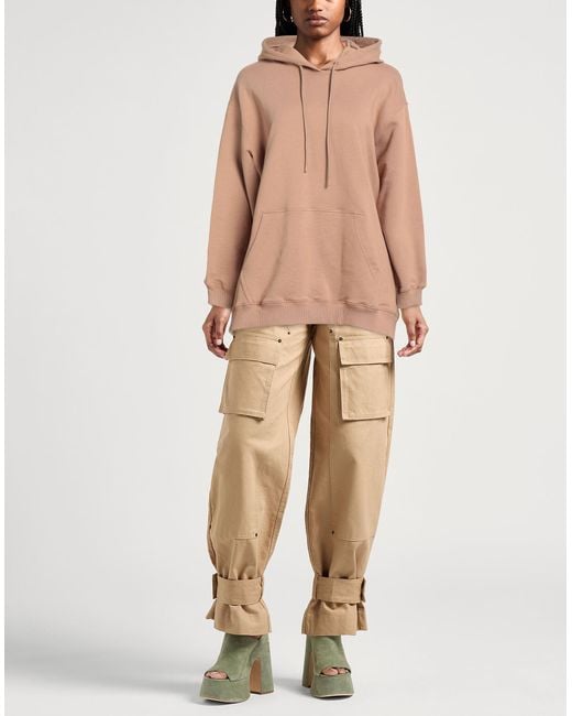 MSGM Pink Camel Sweatshirt Cotton