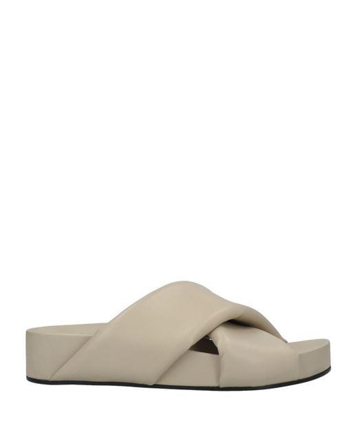 Jil Sander White Sandals Leather
