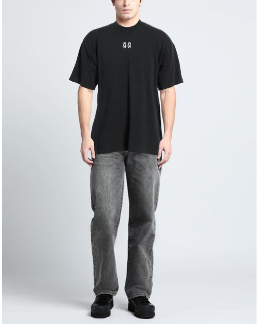 44 Label Group Black T-Shirt Cotton for men