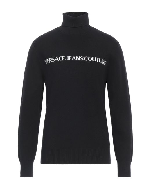 Col roulé Versace pour homme en coloris Black