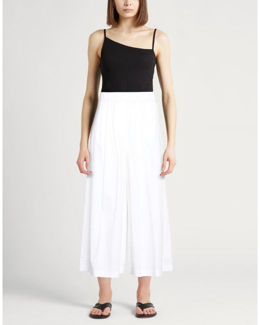 Peserico White Pants Cotton, Elastane