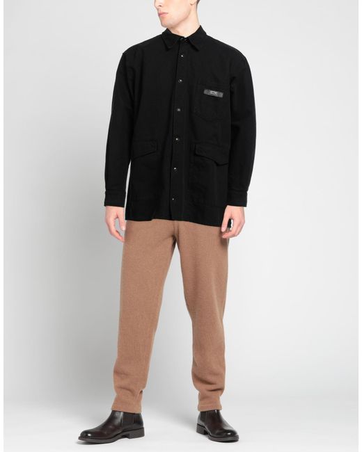 Gcds Black Shirt Cotton for men