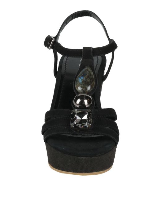 Apepazza Black Sandals