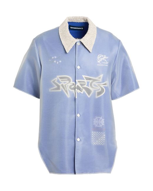 NAMESAKE Blue Shirt for men