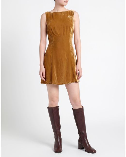 Reformation Brown Mini Dress