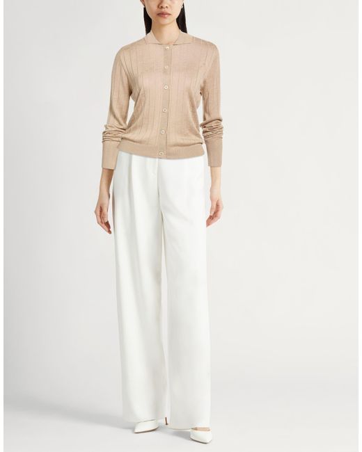 Peserico Natural Sand Cardigan Viscose, Polyester