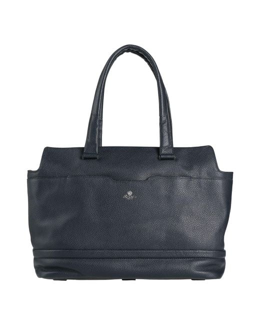 Pineider Blue Handbag Leather