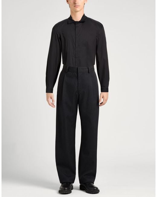 Grifoni Black Shirt Cotton, Polyamide, Elastane for men
