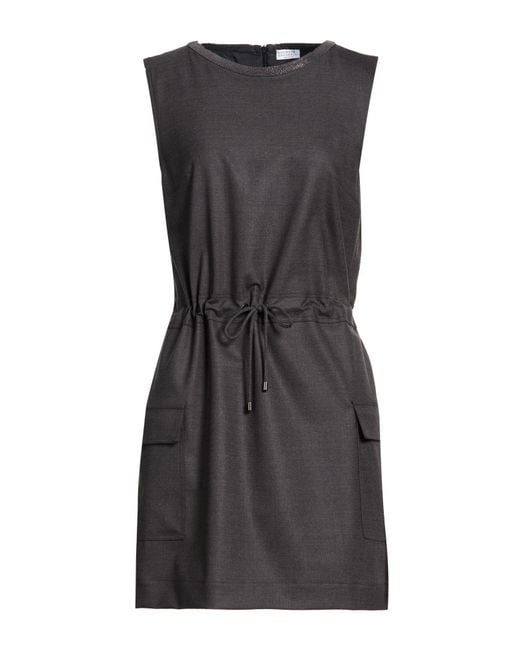 Brunello Cucinelli Black Mini Dress