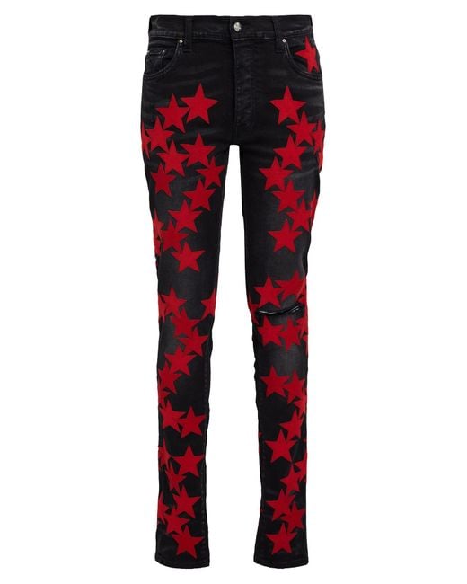 Amiri Red Jeans for men