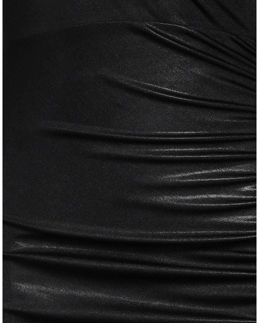Patrizia Pepe Black Mini Dress Polyester, Elastane