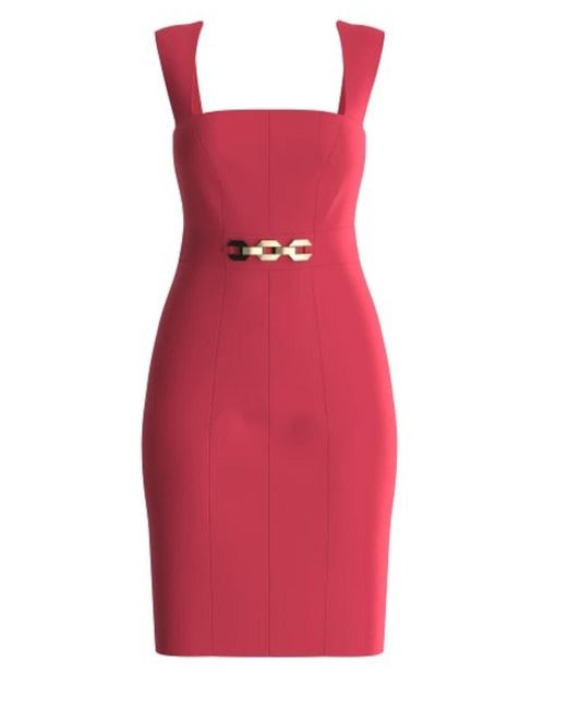 Guess Red Midi-Kleid