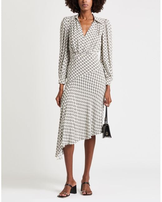 Elisabetta Franchi White Midi Dress Polyester