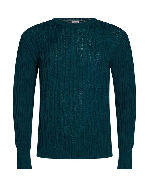 PHILOTINTO Green Sweater Merino Wool, Acrylic for men