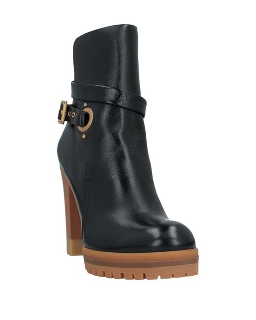 Chloé Black Ankle Boots Calfskin