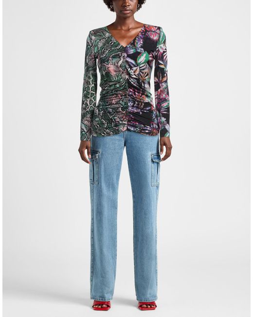 Just Cavalli Black Top Viscose, Elastane