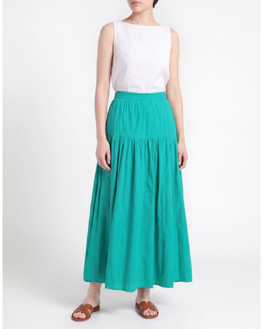 Antik Batik Blue Maxi Skirt Cotton