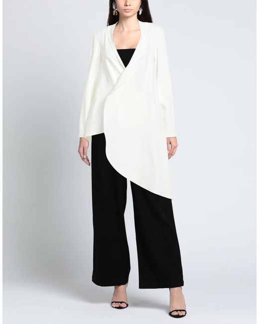 J'M DESIGN White Jacket Cotton, Nylon, Elastane