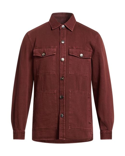 Isaia Red Jacket for men