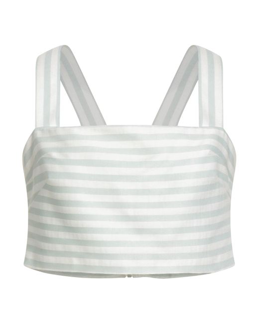 MARCIANO BY GUESS Gray Top Polyester, Viscose, Elastane