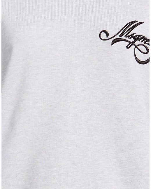 MSGM Gray Sweatshirt Cotton