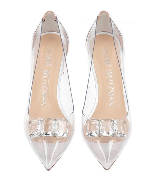 Stuart Weitzman White Pumps Pvc