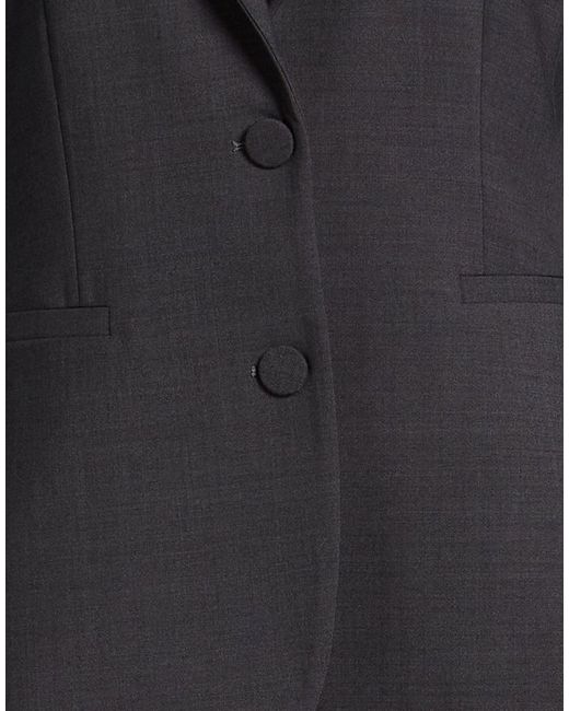 Dondup Black Blazer Polyester, Virgin Wool, Elastane
