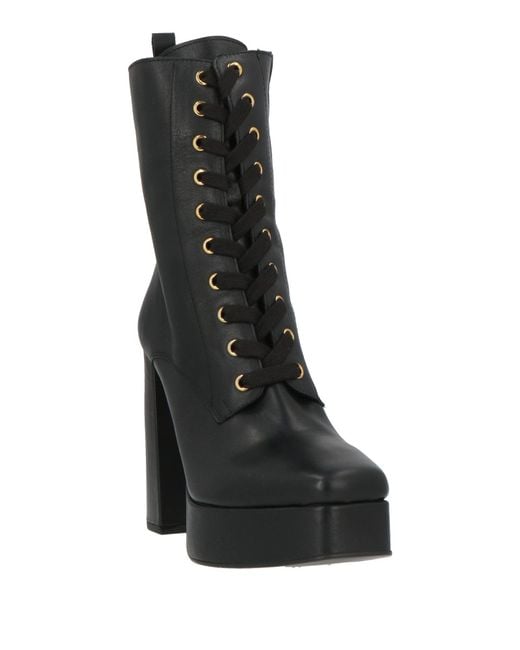 Tsakiris Mallas Black Ankle Boots Leather