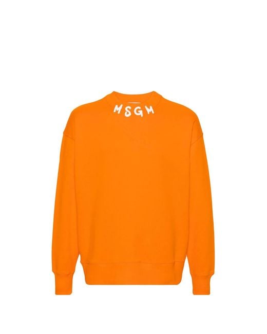 MSGM Sweatshirt in Orange für Herren