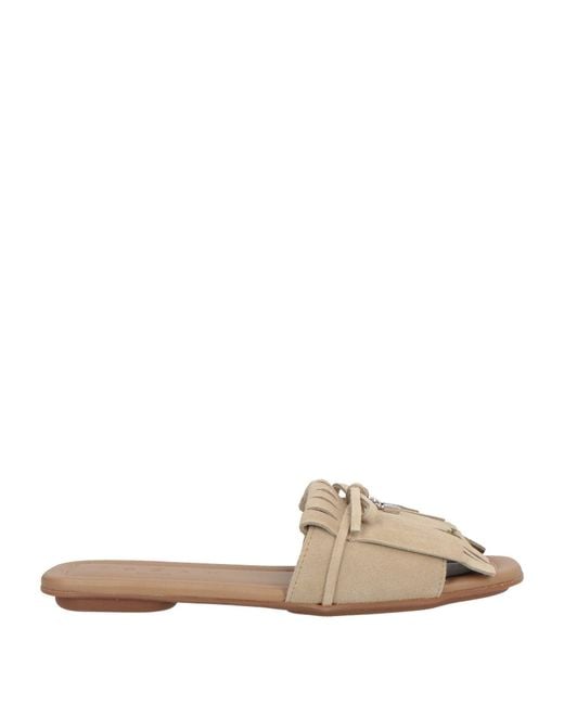 Hogan Natural Sandals Leather