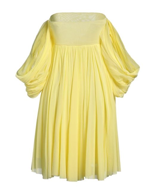 Philosophy Di Lorenzo Serafini Yellow Mini Dress Polyamide