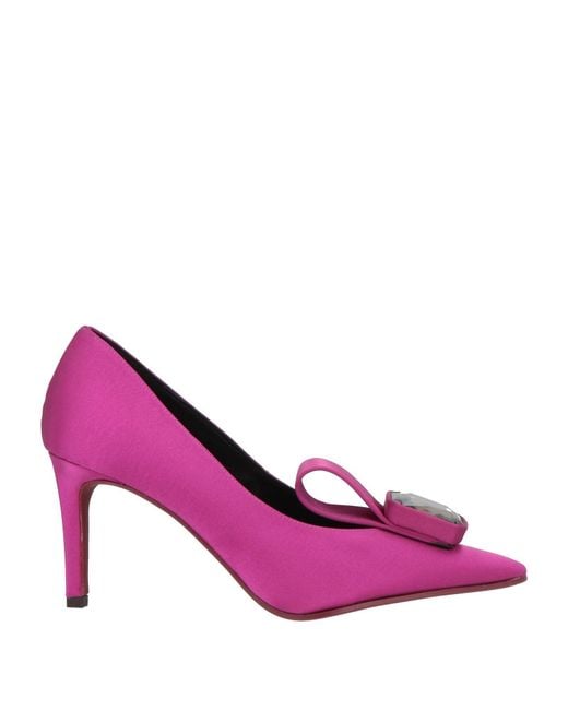 Daniele Ancarani Pink Fuchsia Pumps Textile Fibers